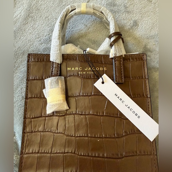 Marc Jacobs Dark Brown Croc-Embossed Bag - Picture 4 of 8